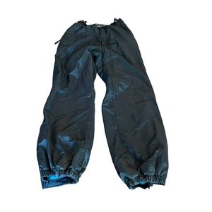 Sierra Sport Black Ski Snow Pants Fleece Lined Size Small Inseam